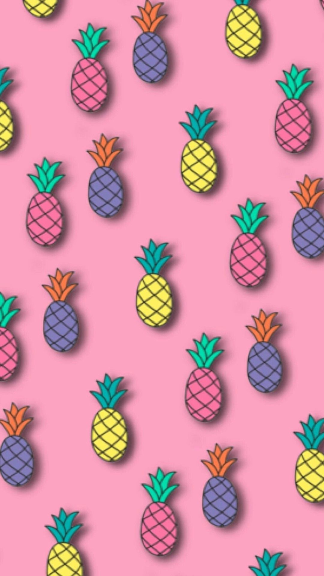 Pink Cute Pineapple Iphone Wallpapers