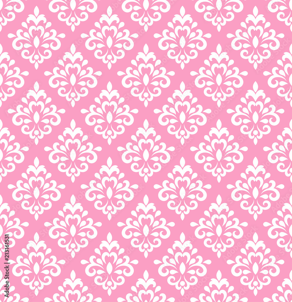 Pink Damask Wallpapers