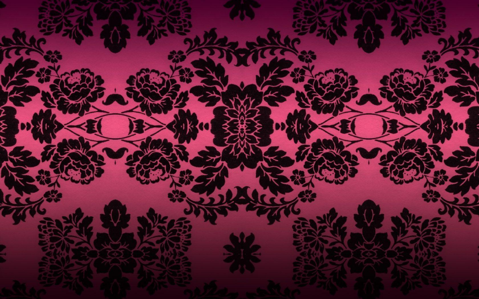 Pink Damask Wallpapers