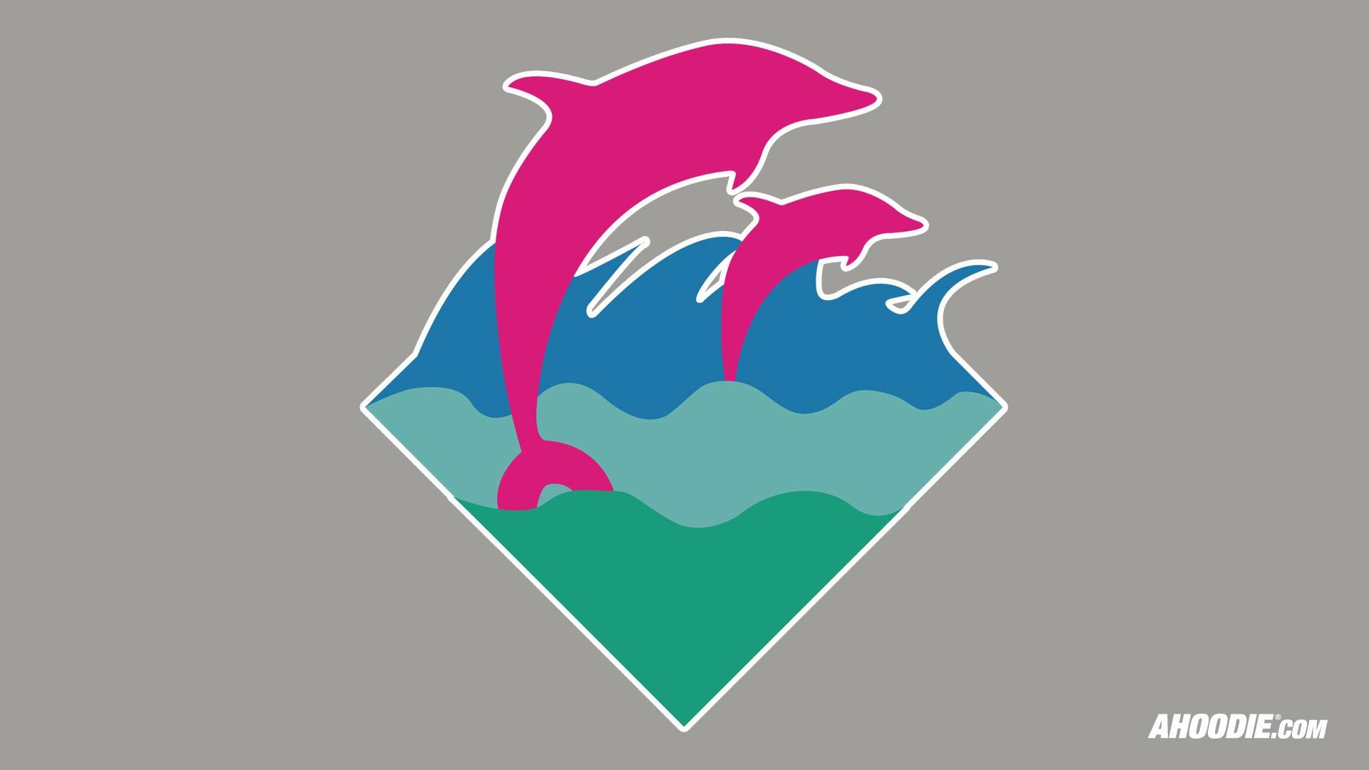 Pink Dolphin Ghost Logo Wallpapers