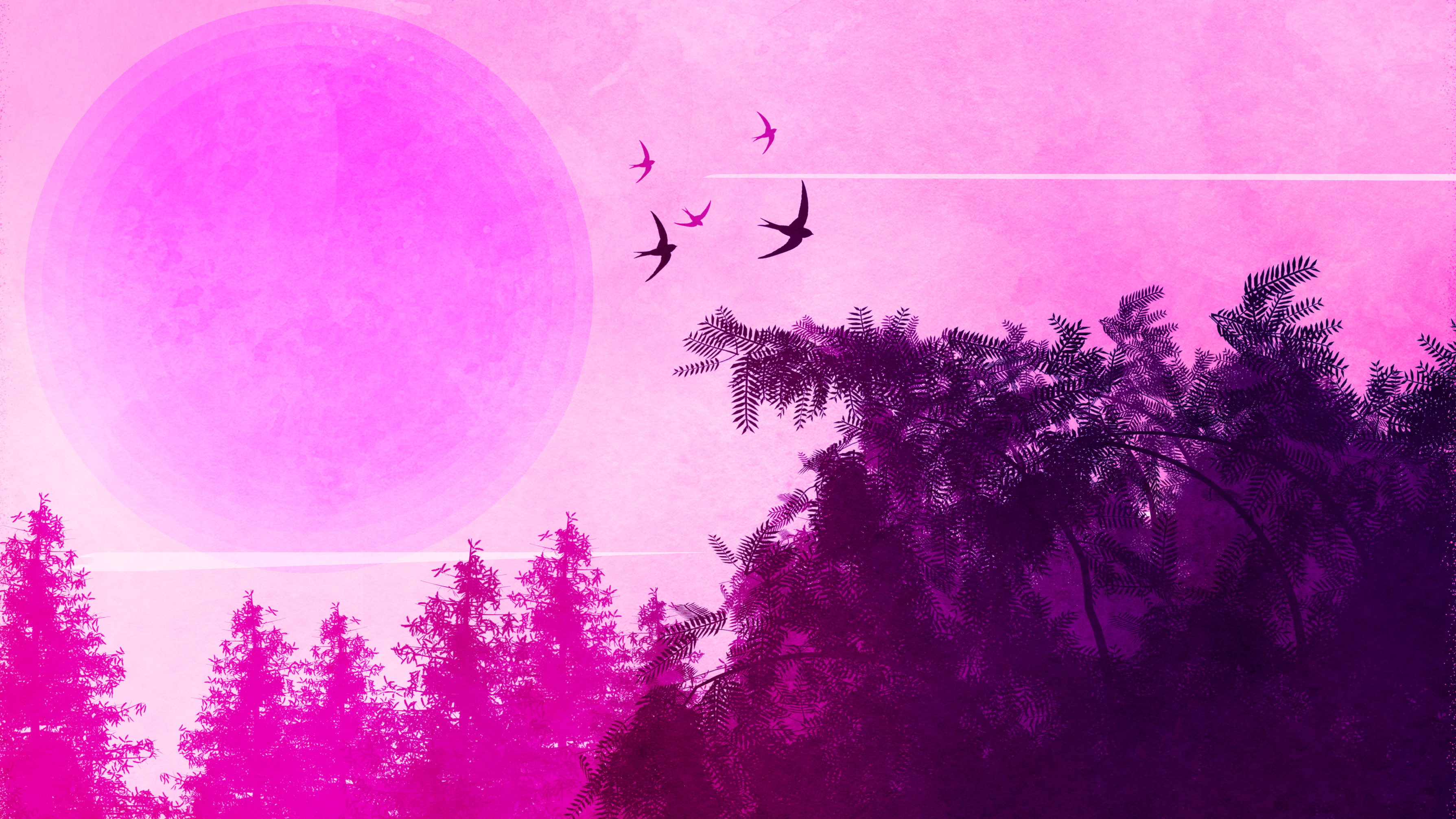 Pink Forest Wallpapers