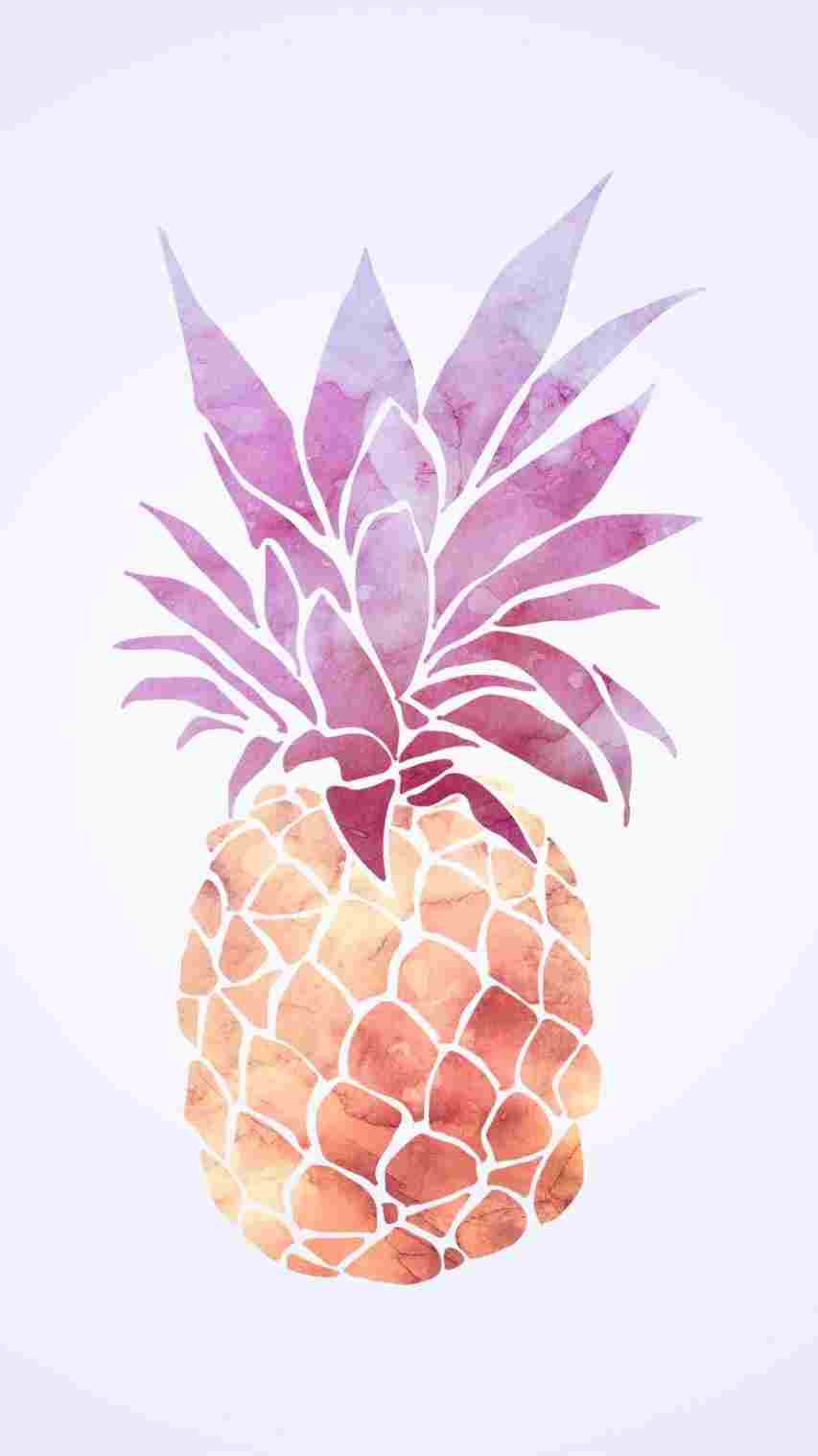 Pink Gold Pineapple Wallpapers