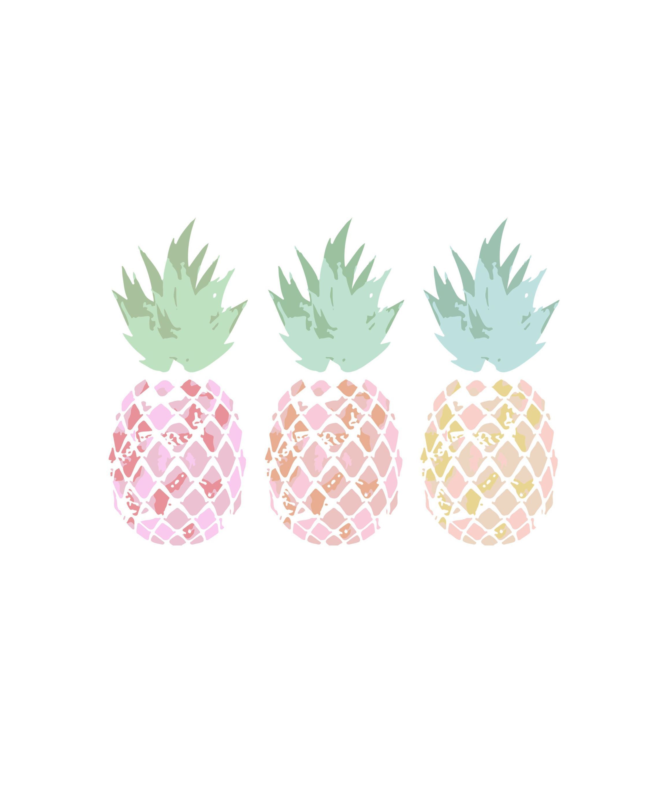 Pink Gold Pineapple Wallpapers