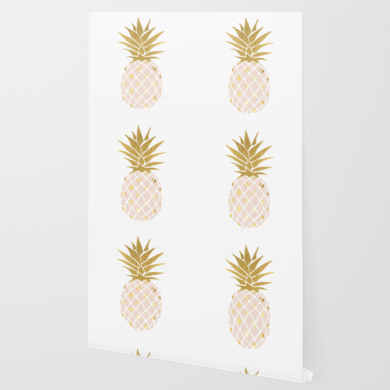 Pink Gold Pineapple Wallpapers