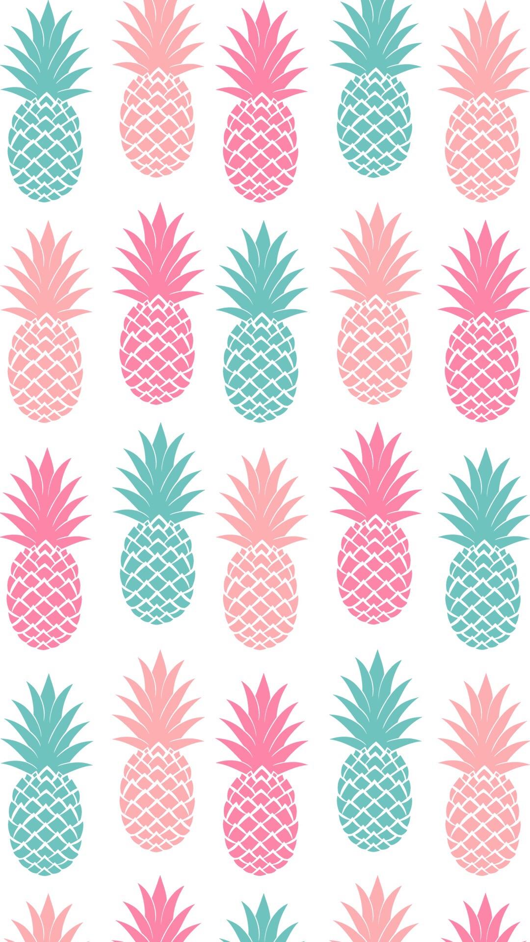 Pink Gold Pineapple Wallpapers