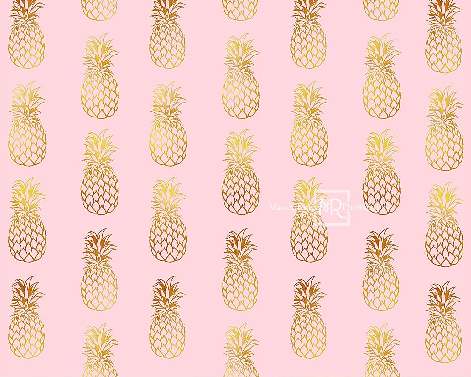 Pink Gold Pineapple Wallpapers