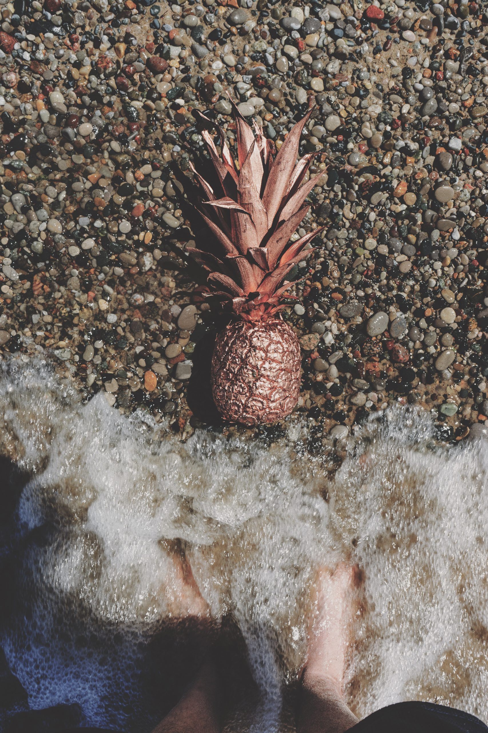 Pink Gold Pineapple Wallpapers