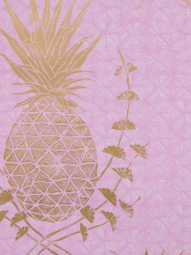 Pink Gold Pineapple Wallpapers