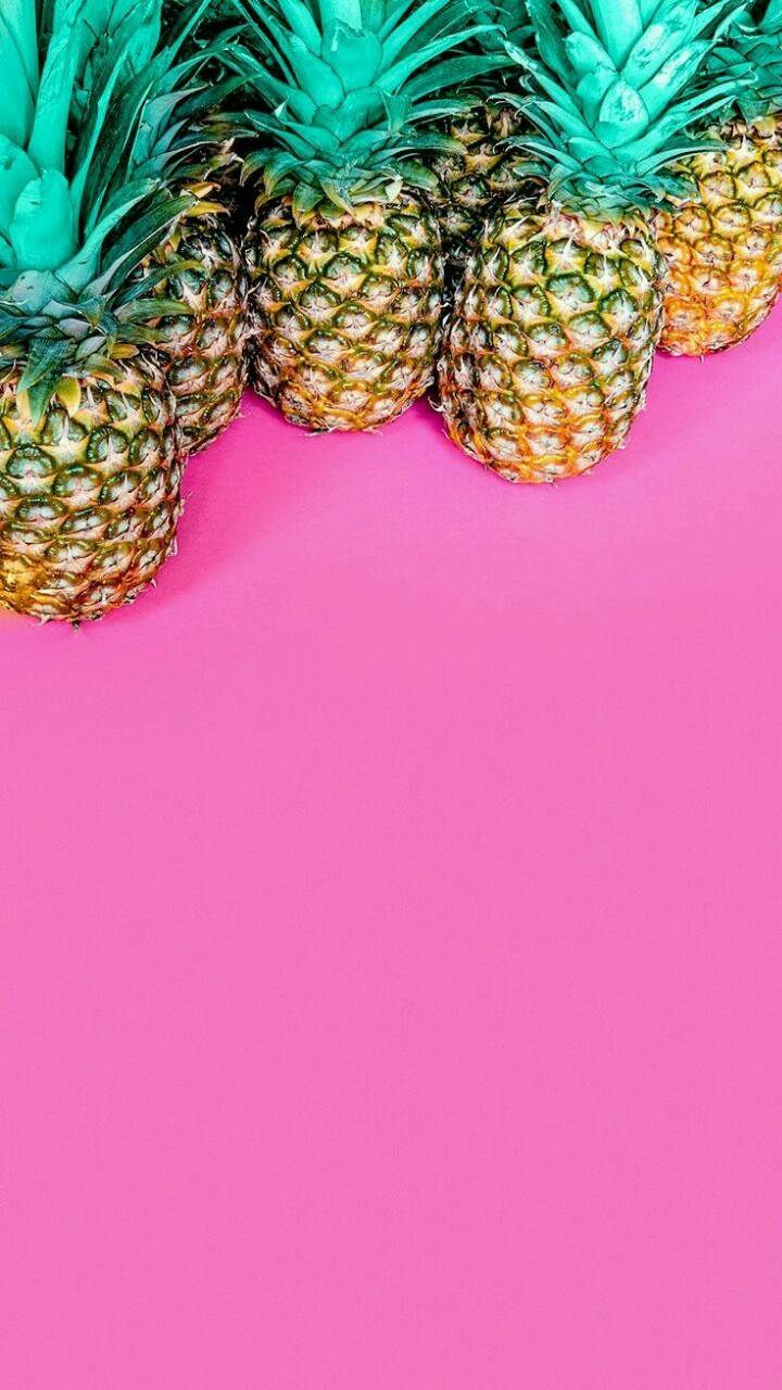 Pink Gold Pineapple Wallpapers