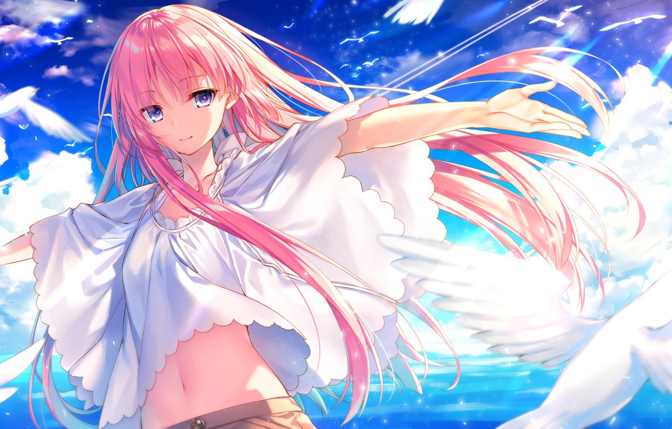 Pink Hair Anime Girl Wallpapers