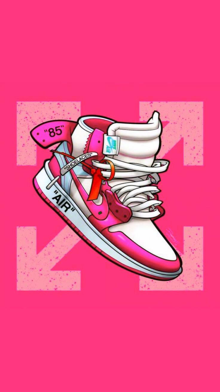 Pink Jordans Shoes Wallpapers