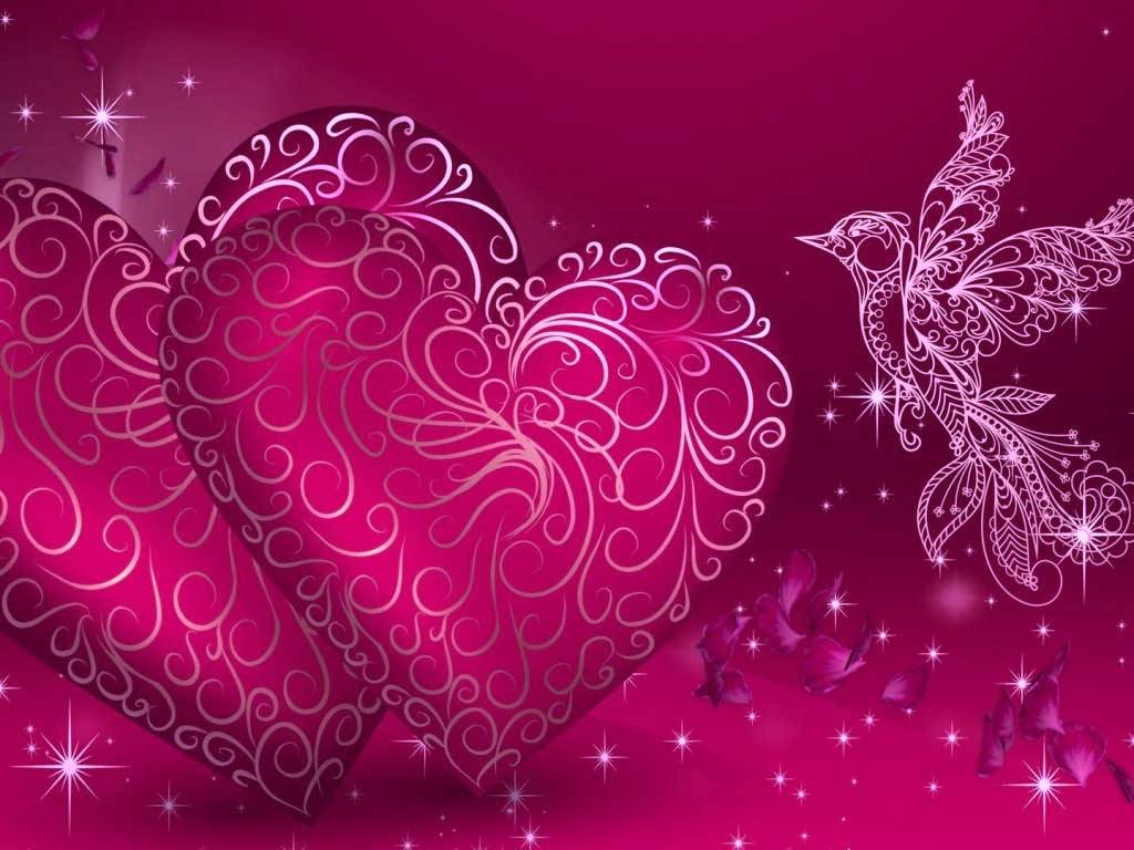 Pink Love Birds Wallpapers