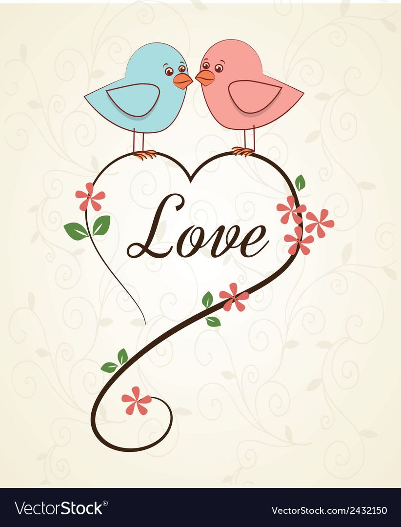 Pink Love Birds Wallpapers