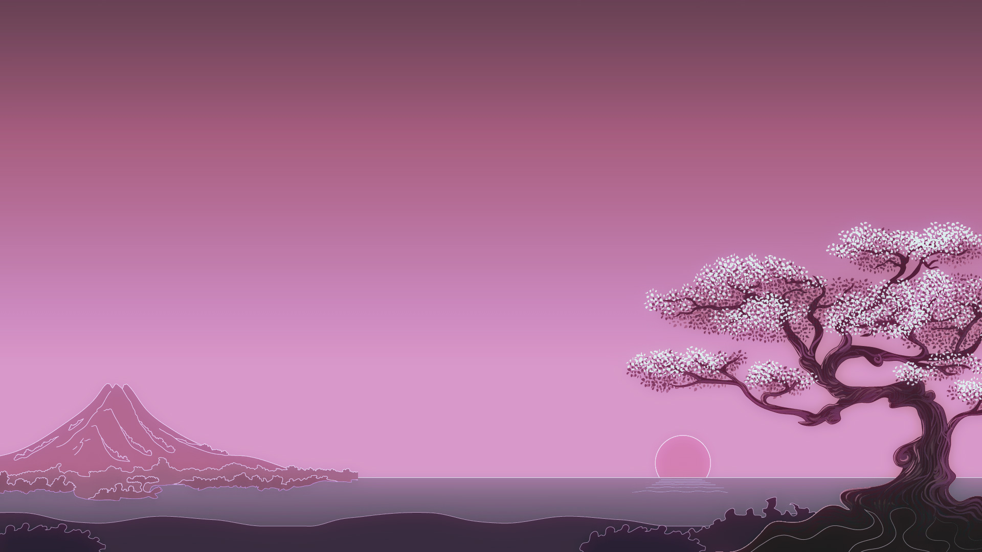 Pink Mountains Wallpapers