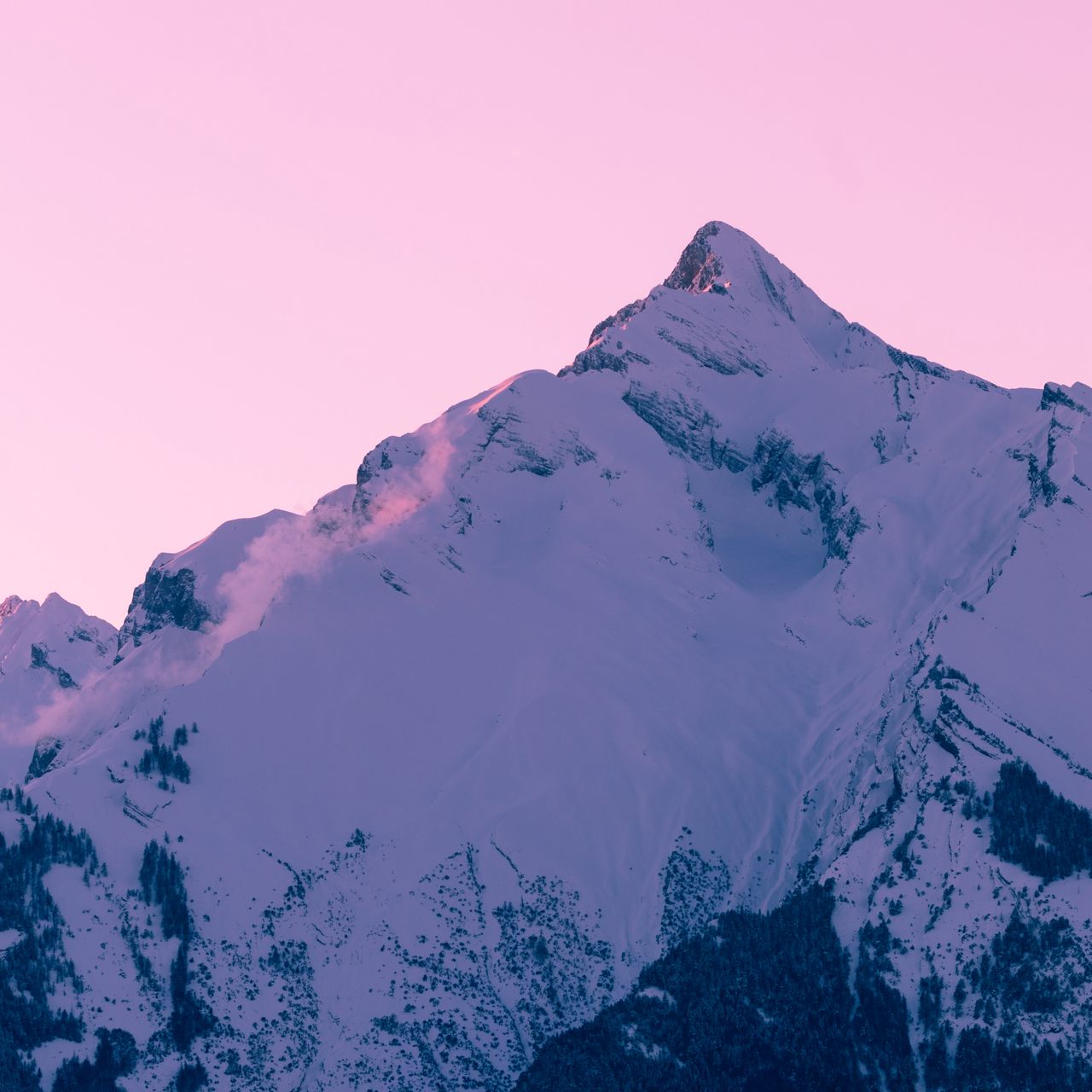 Pink Mountains Wallpapers