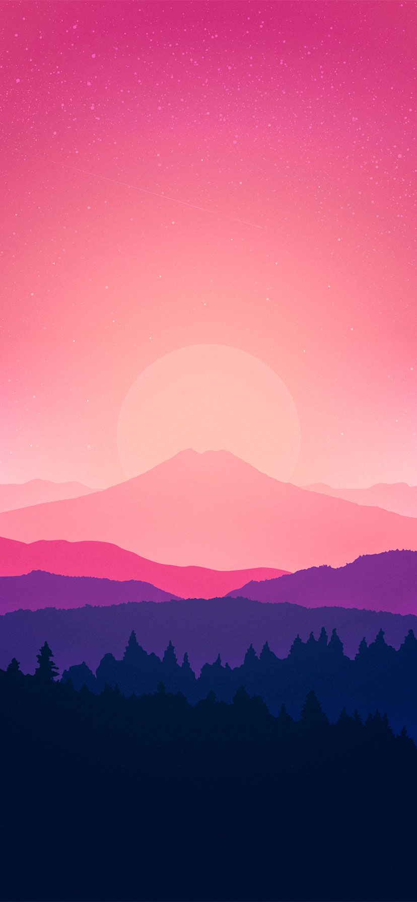 Pink Mountains Wallpapers