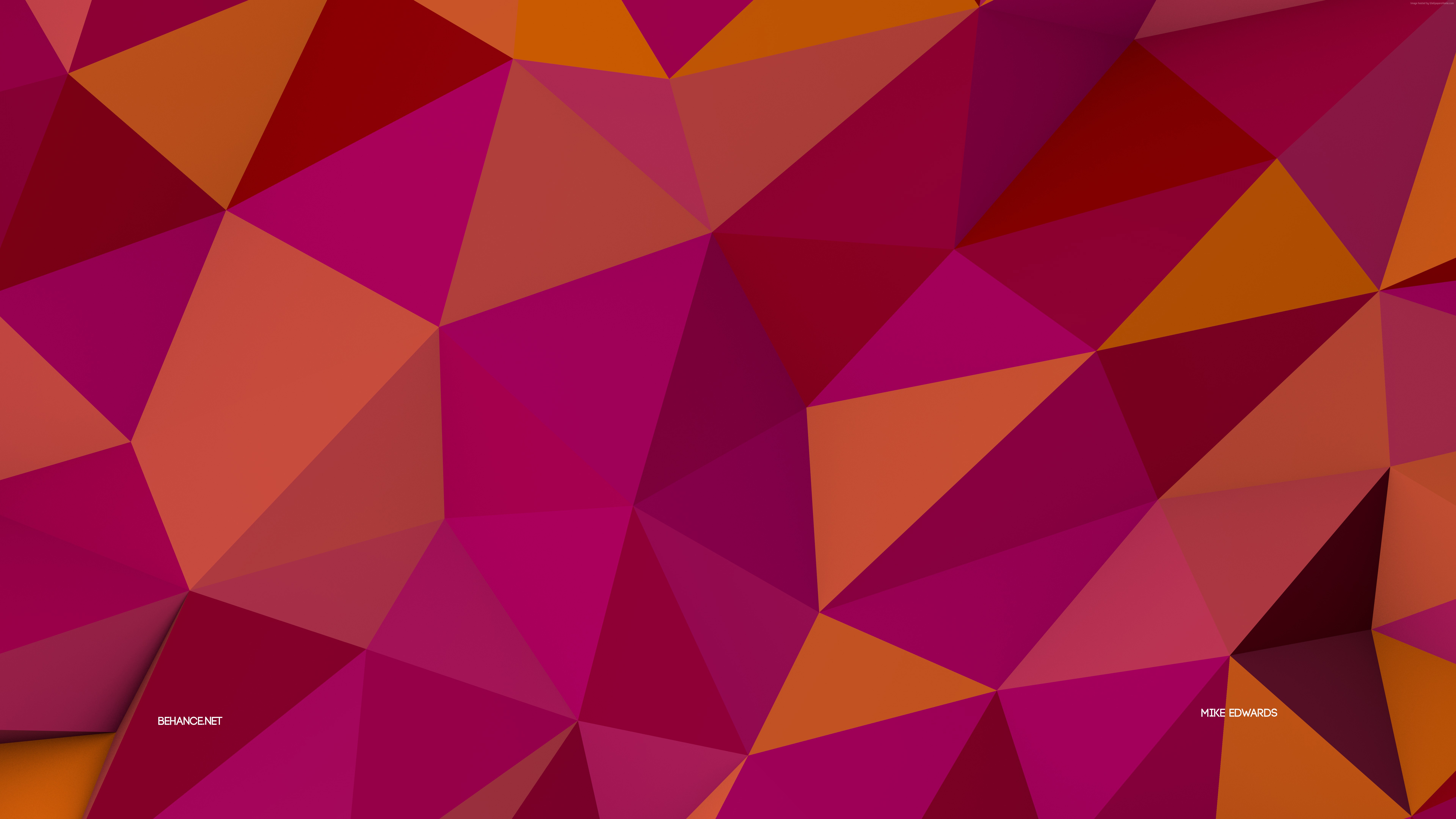 Pink Polygon Wallpapers