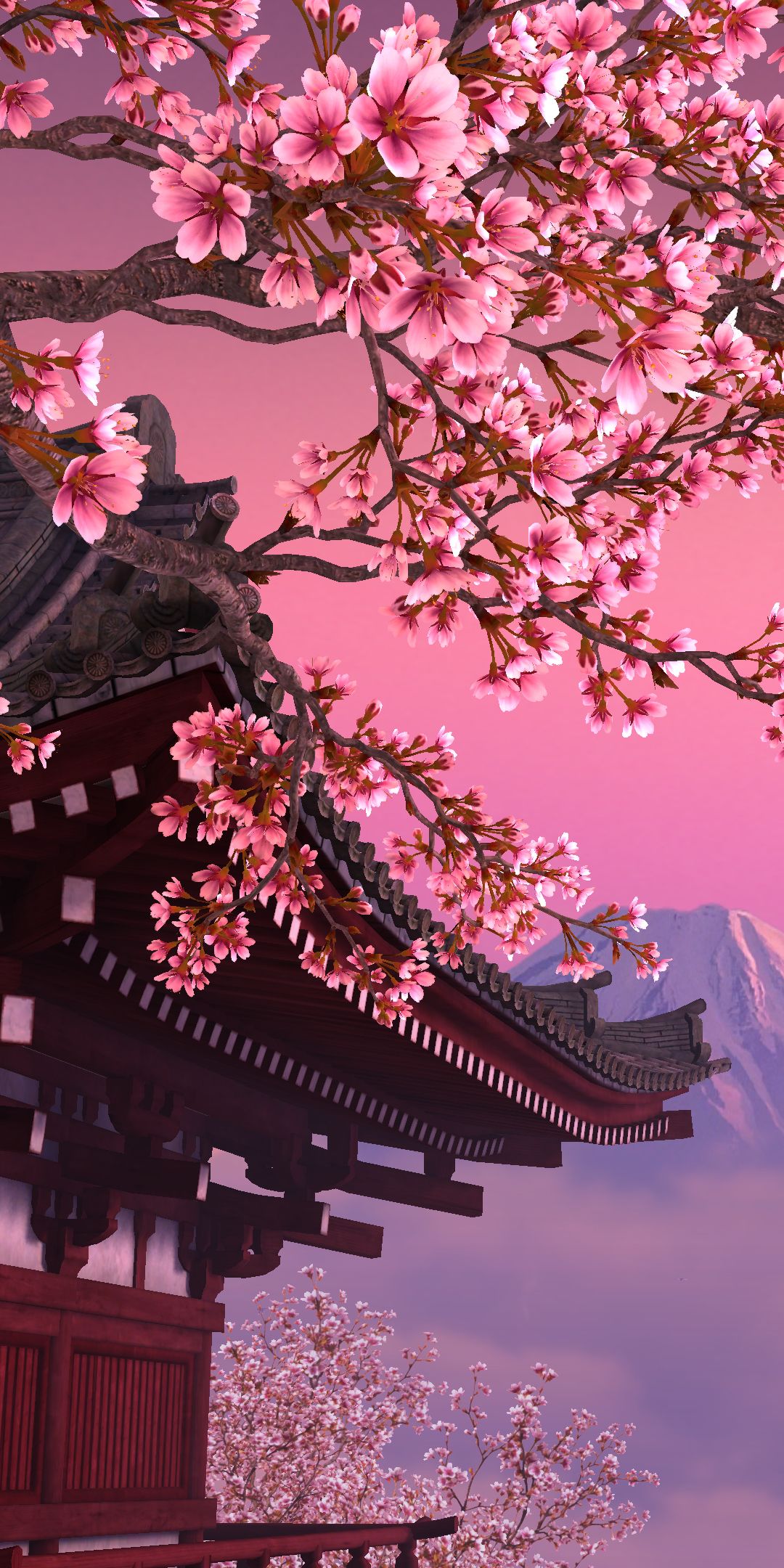 Pink Sakura Tree Anime Aesthetic Wallpapers