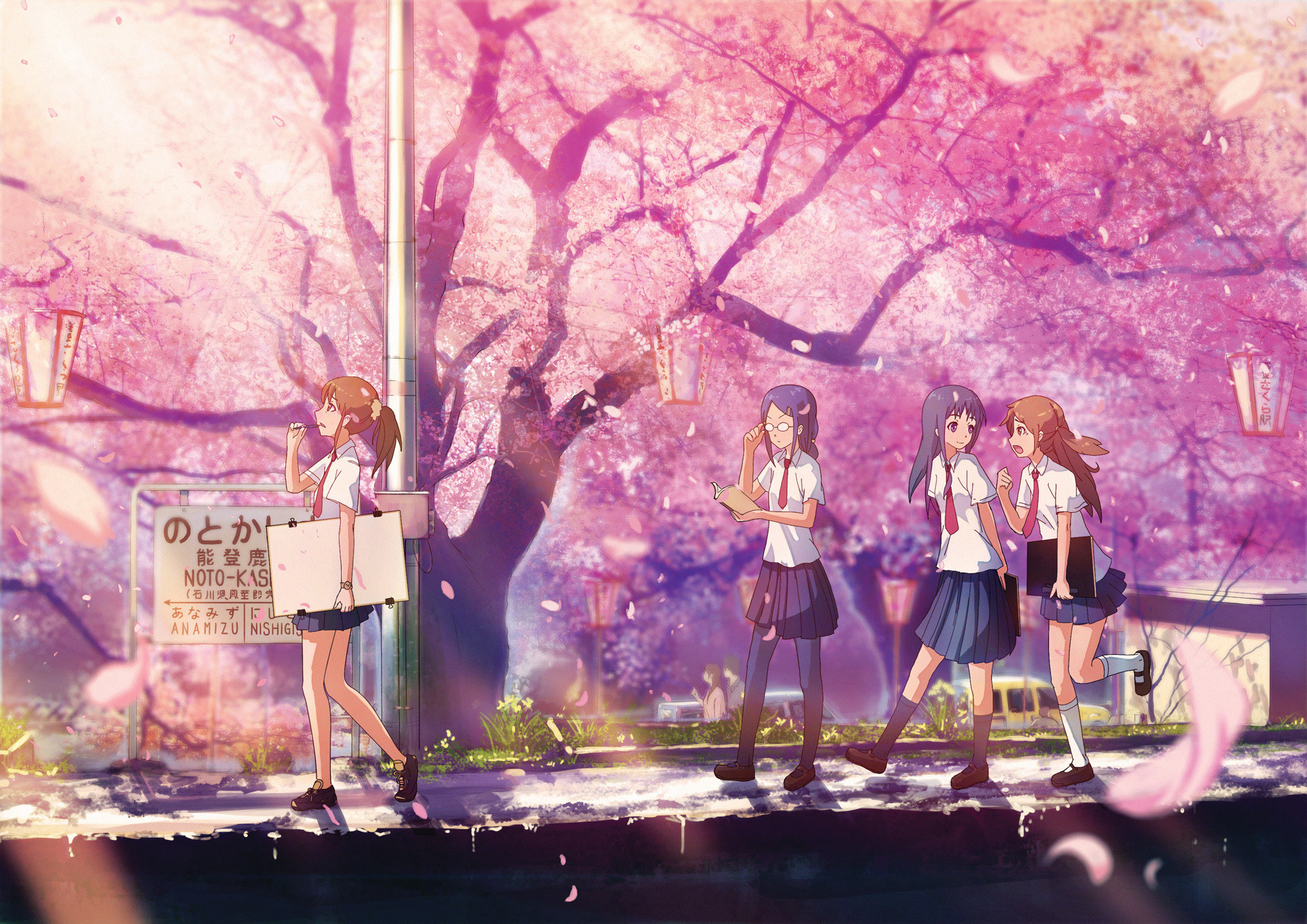 Pink Sakura Tree Anime Aesthetic Wallpapers