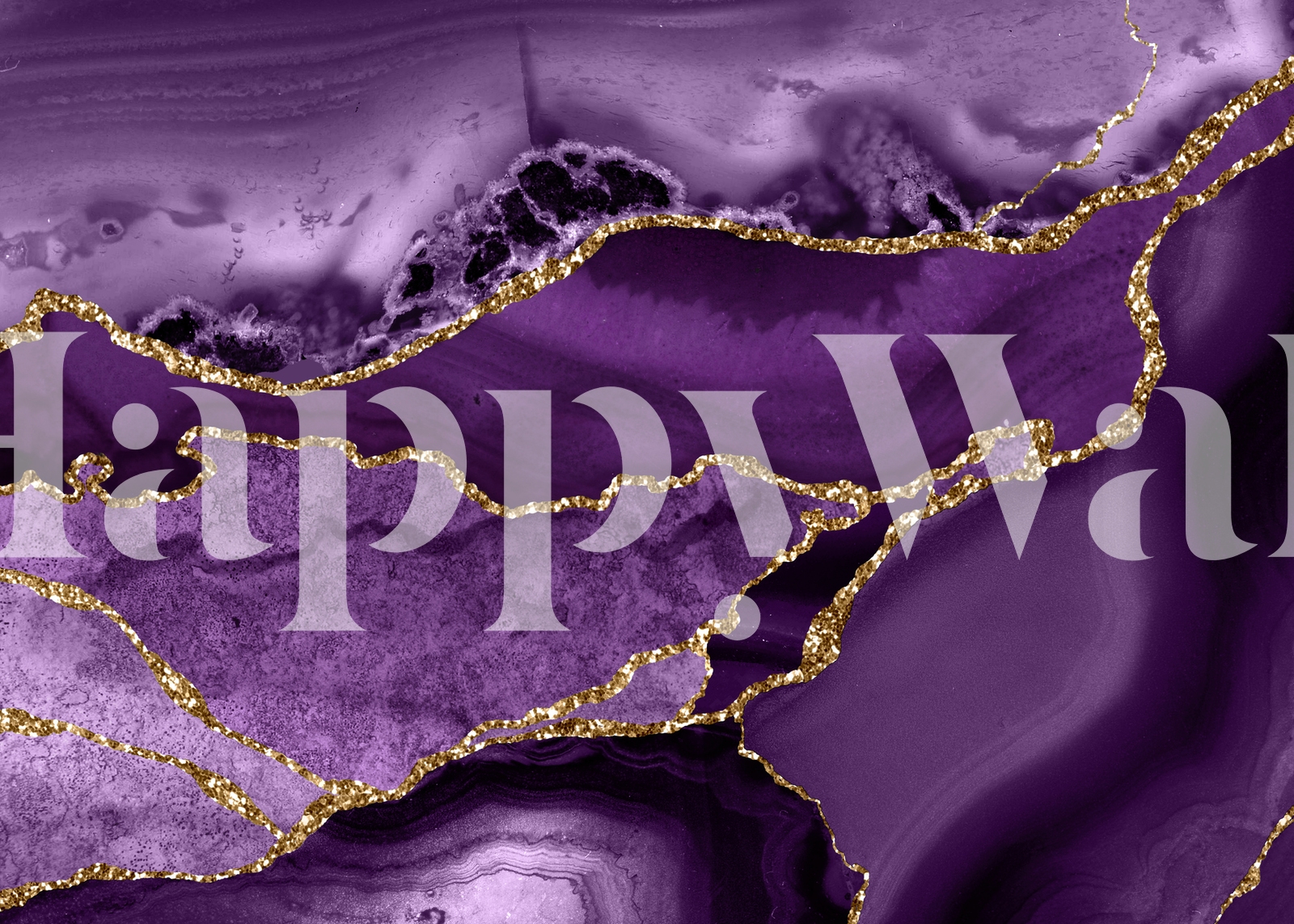 Purple And Gold Marble Background