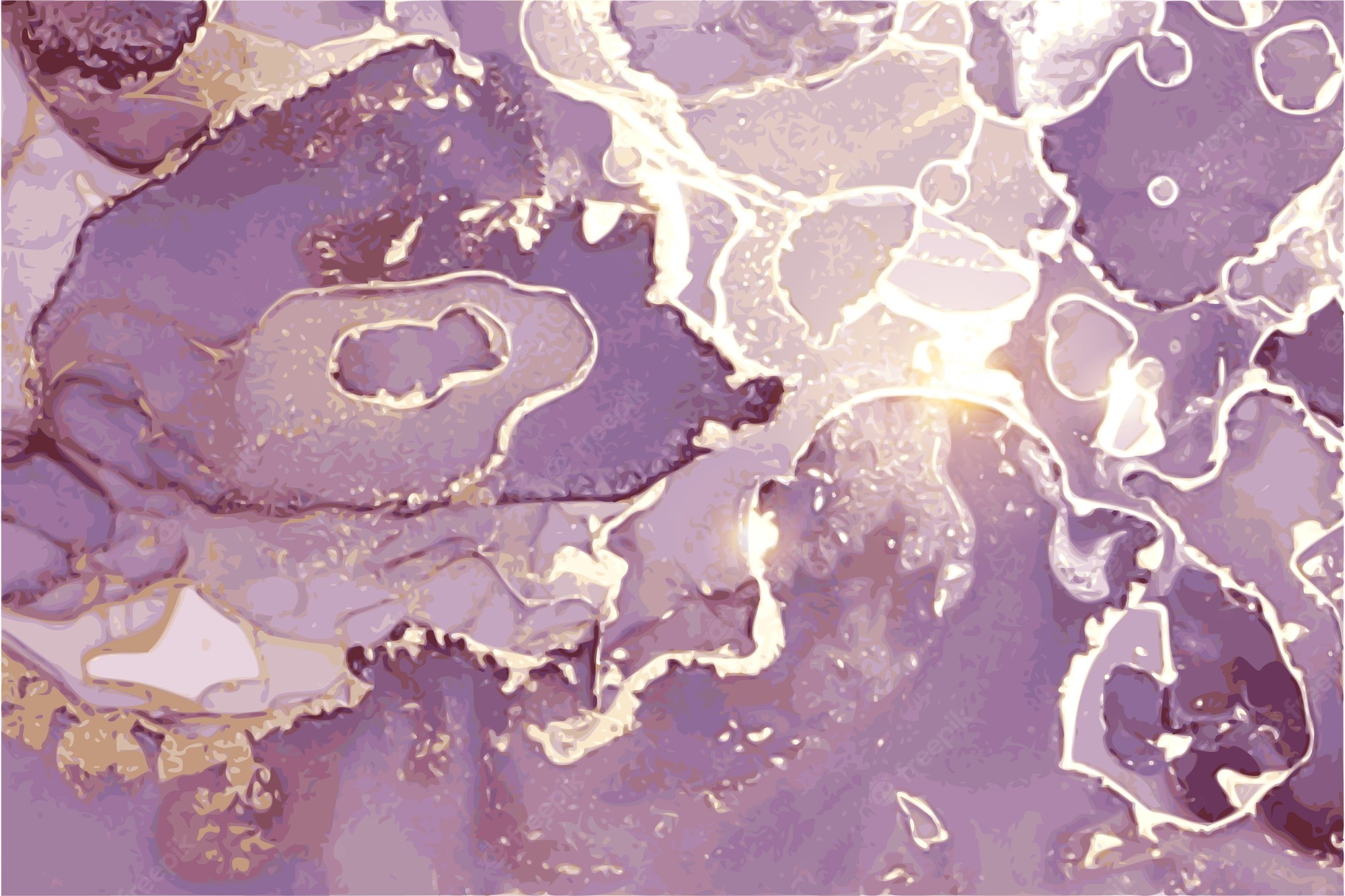 Purple And Gold Marble Background