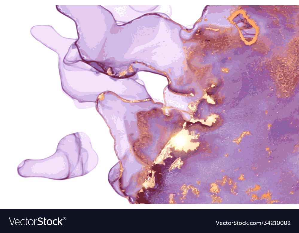 Purple And Gold Marble Background