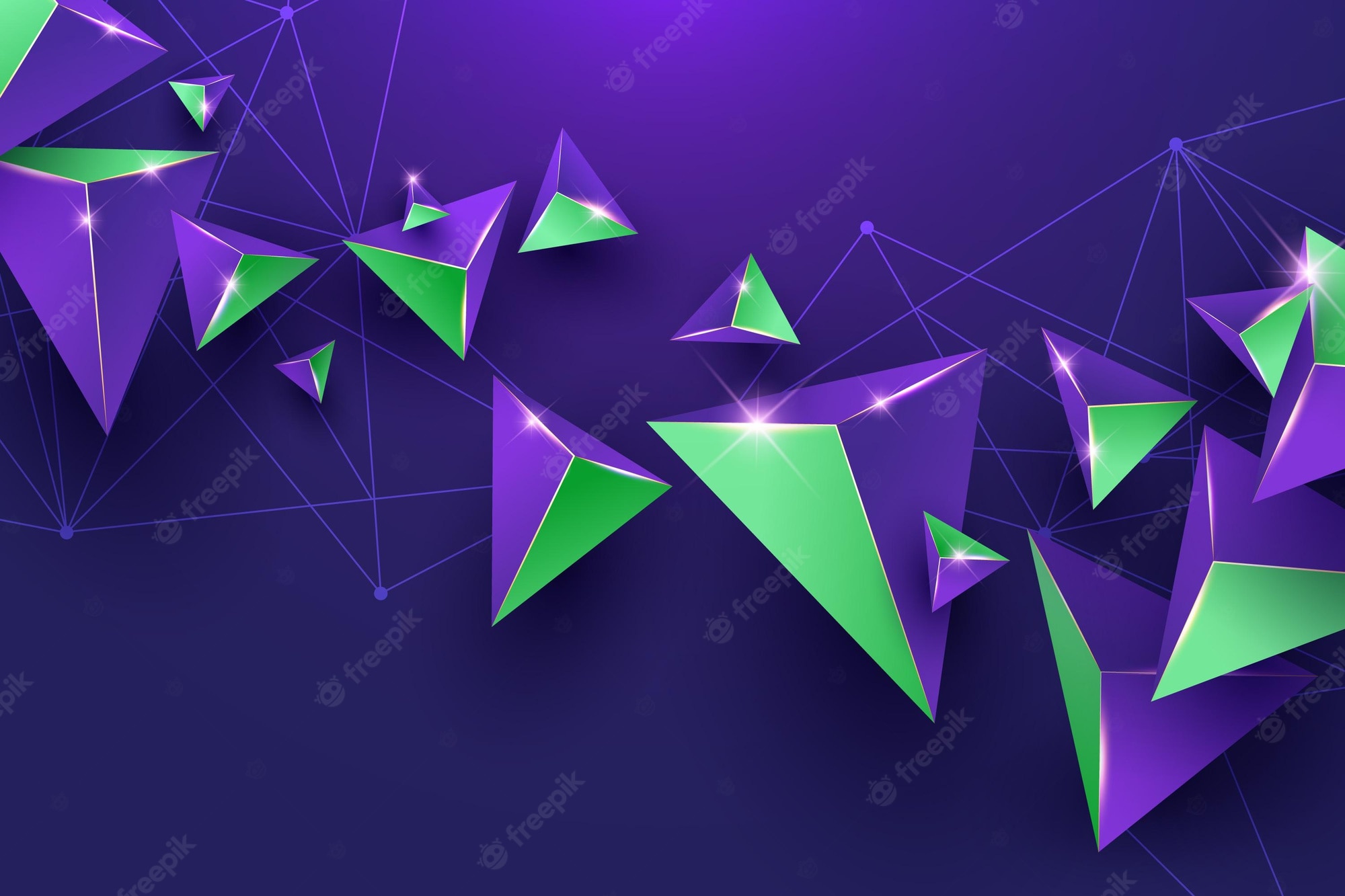 Purple And Green Abstract Background