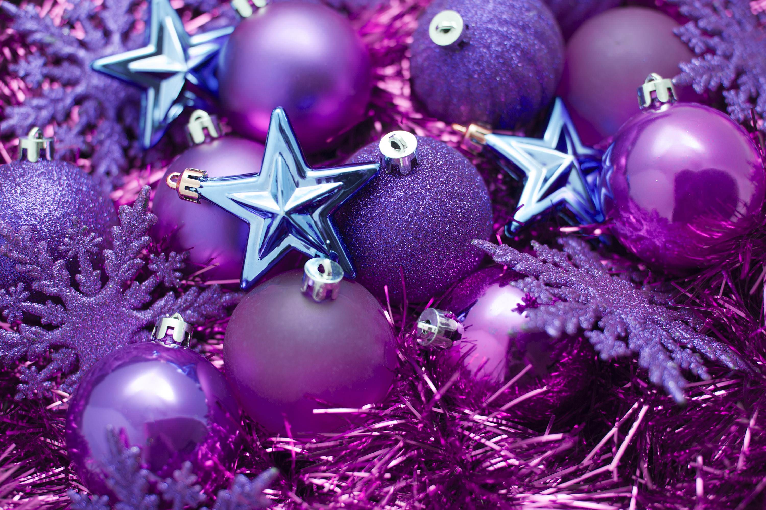 Purple Christmas Background