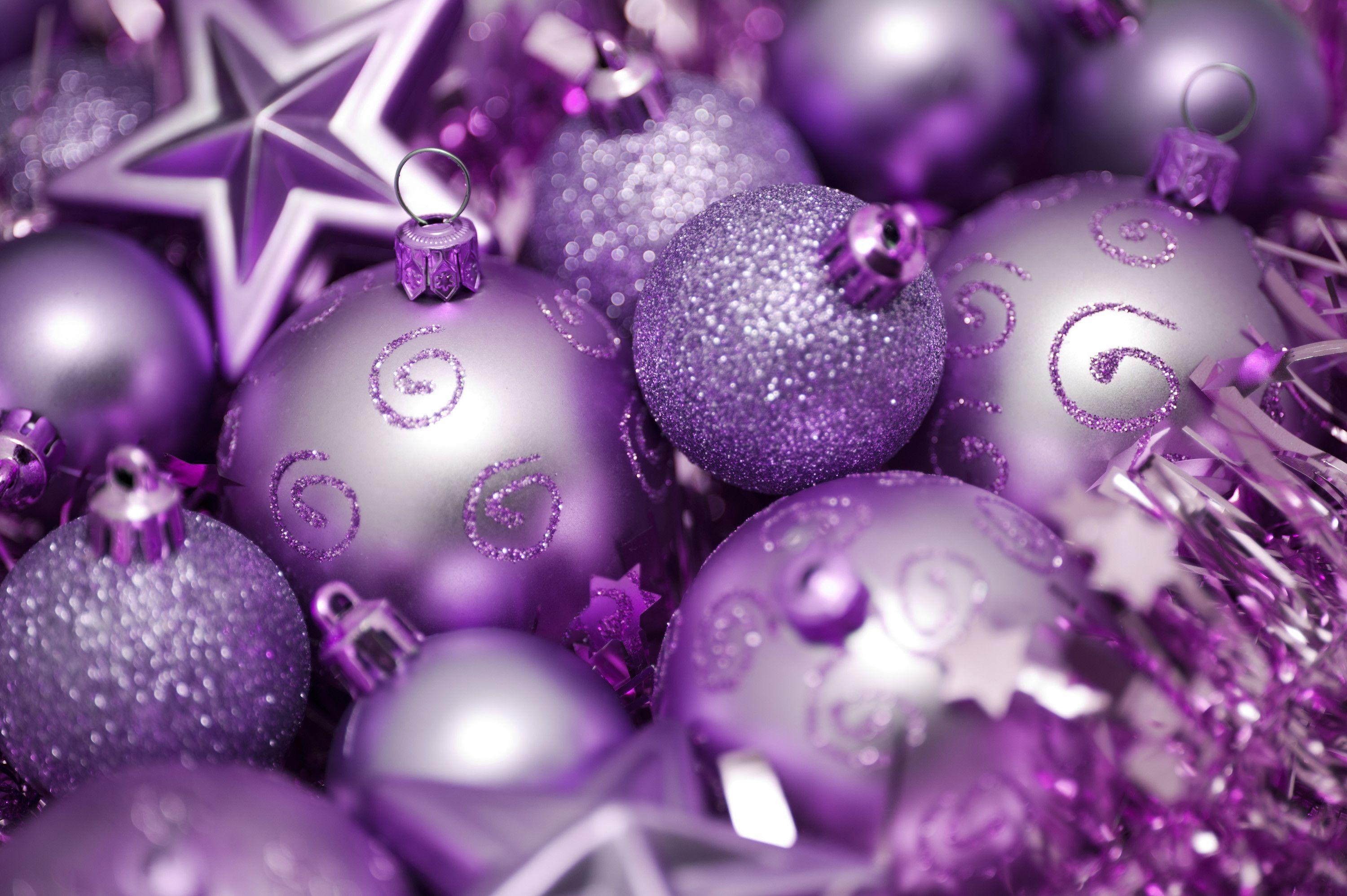 Purple Christmas Background