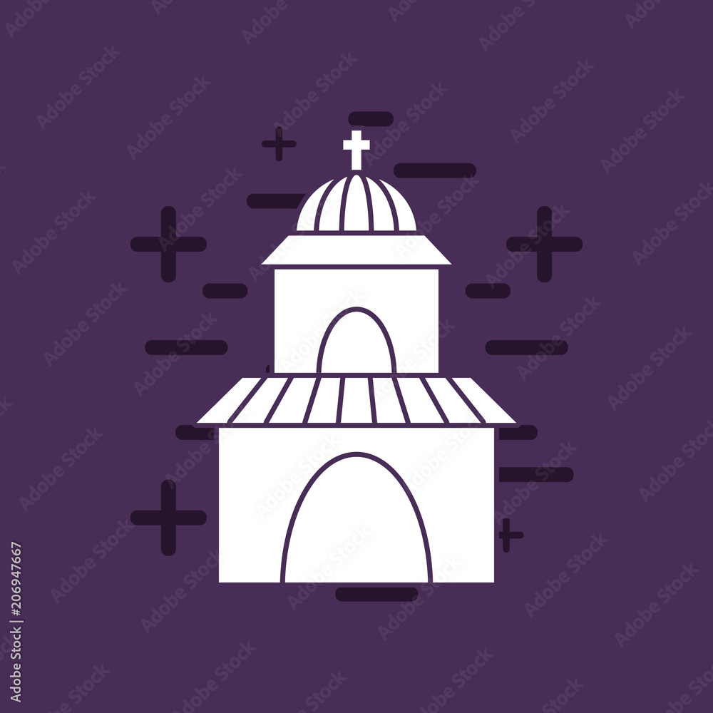 Purple Church Background
