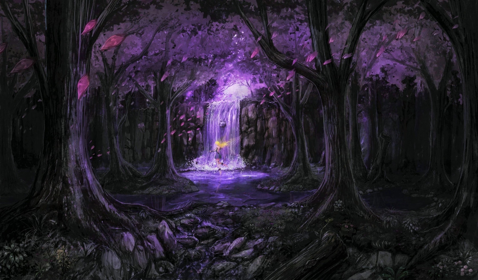 Purple Fairy Background