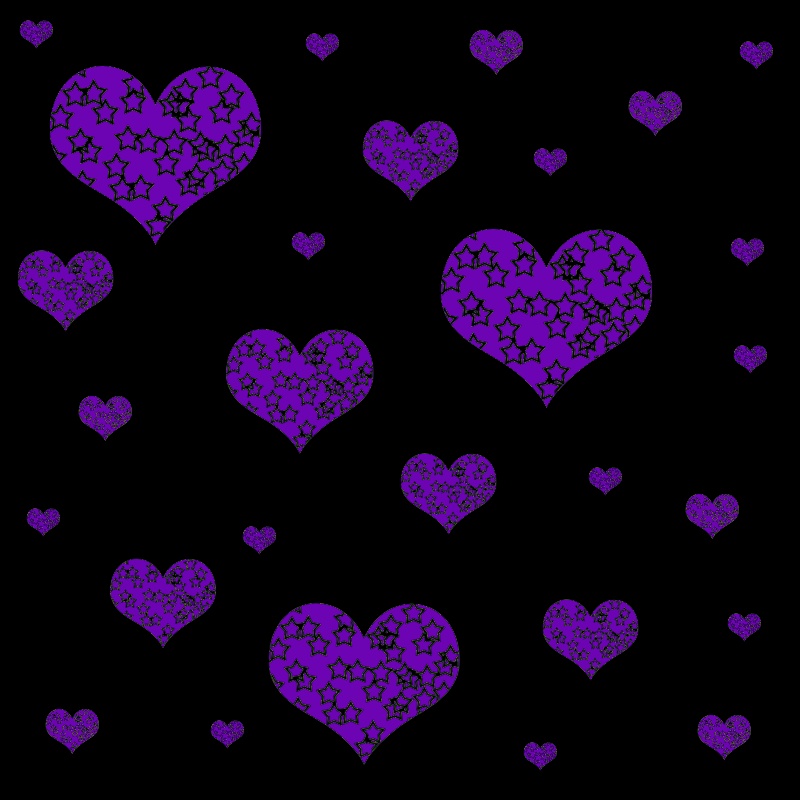 Purple Heart Black Background