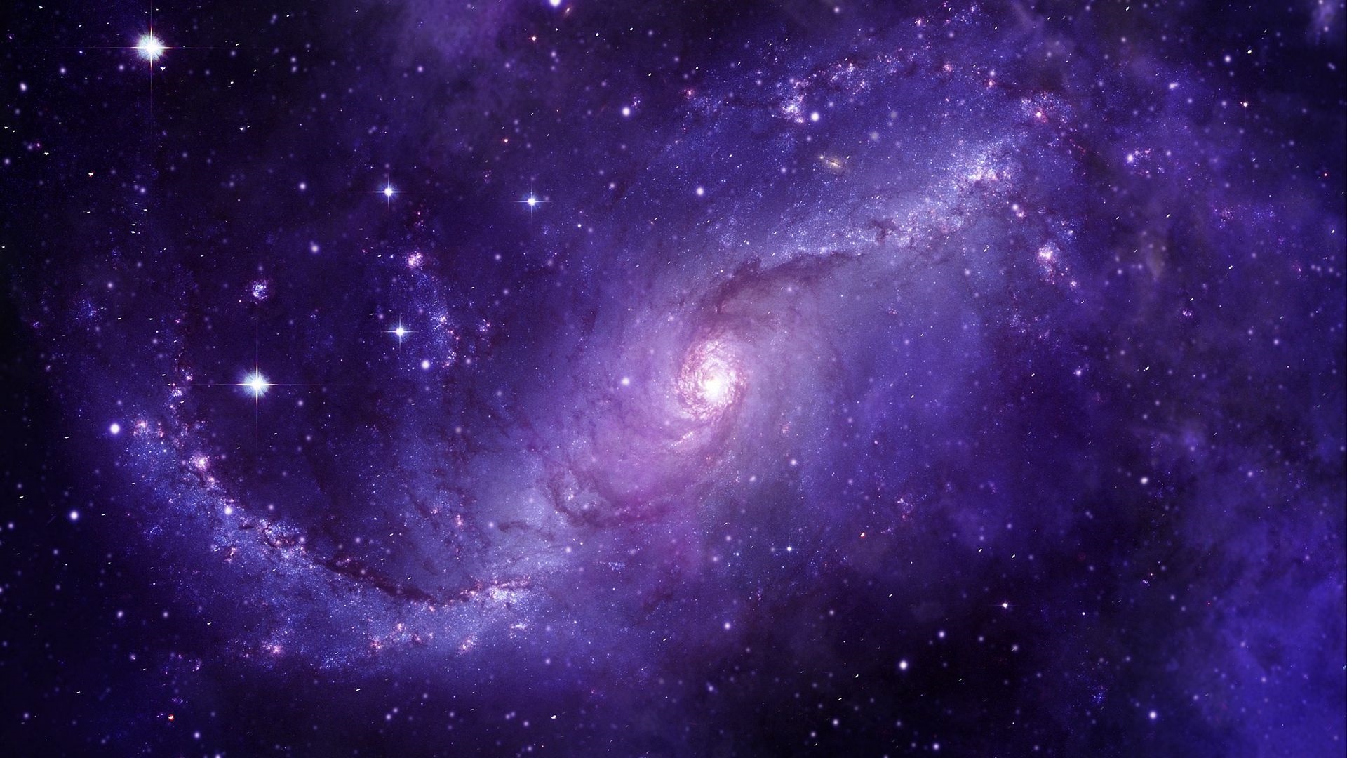 Purple Space Background