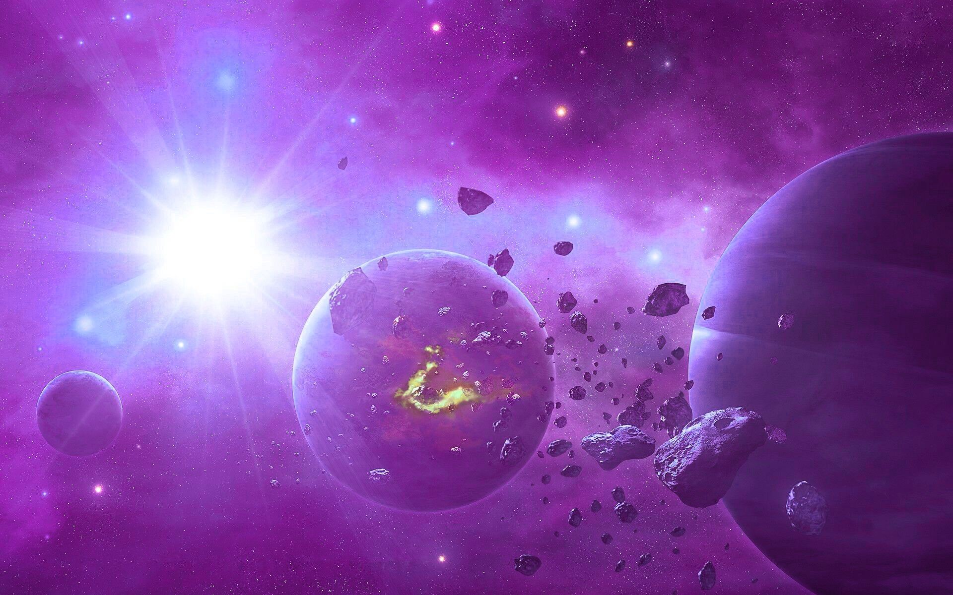 Purple Space Background