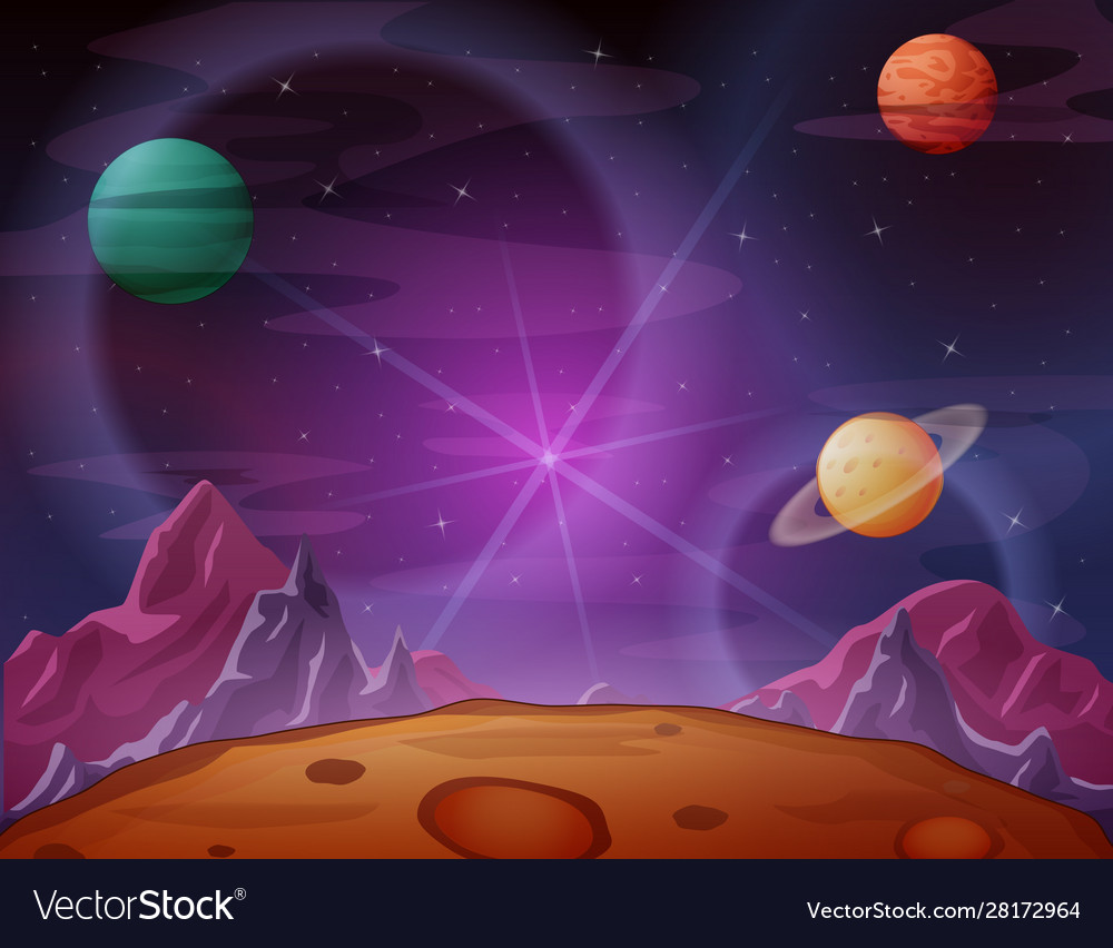 Purple Space Background