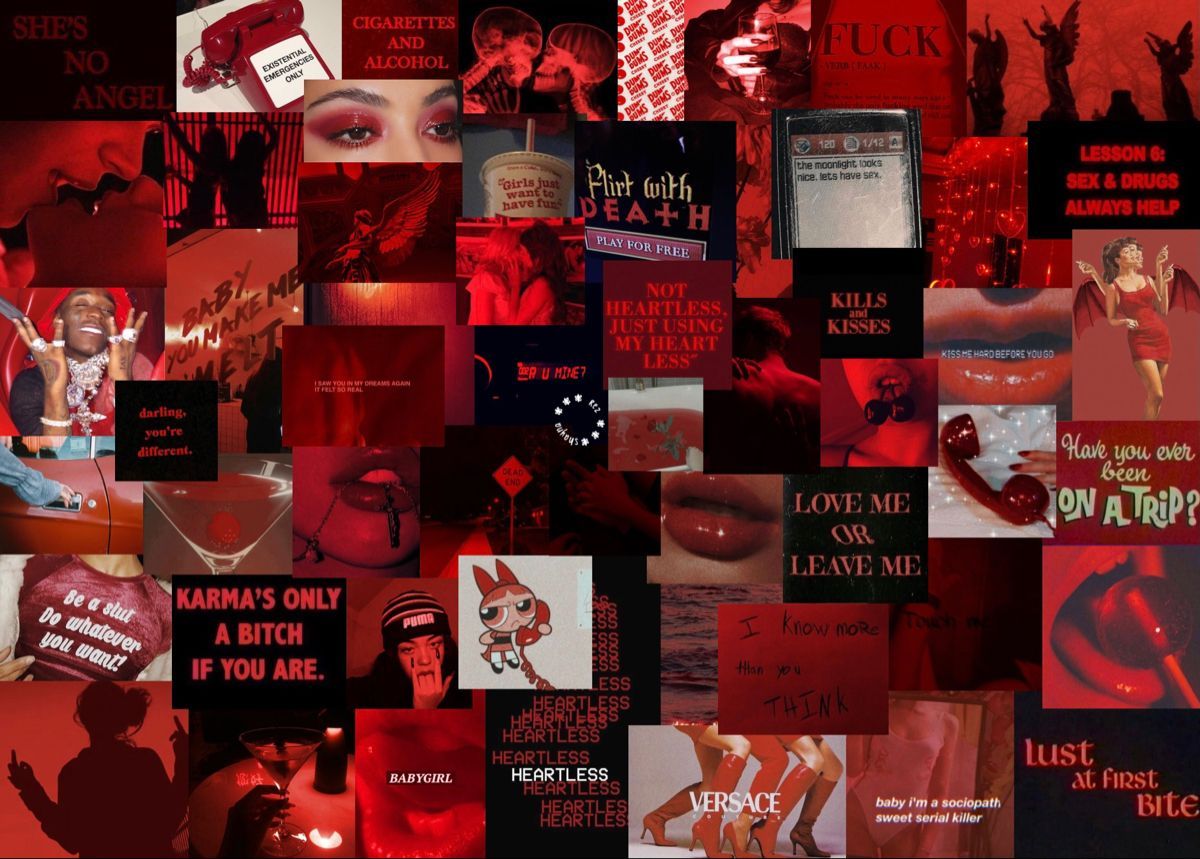 Red Aesthetic Laptop Wallpapers