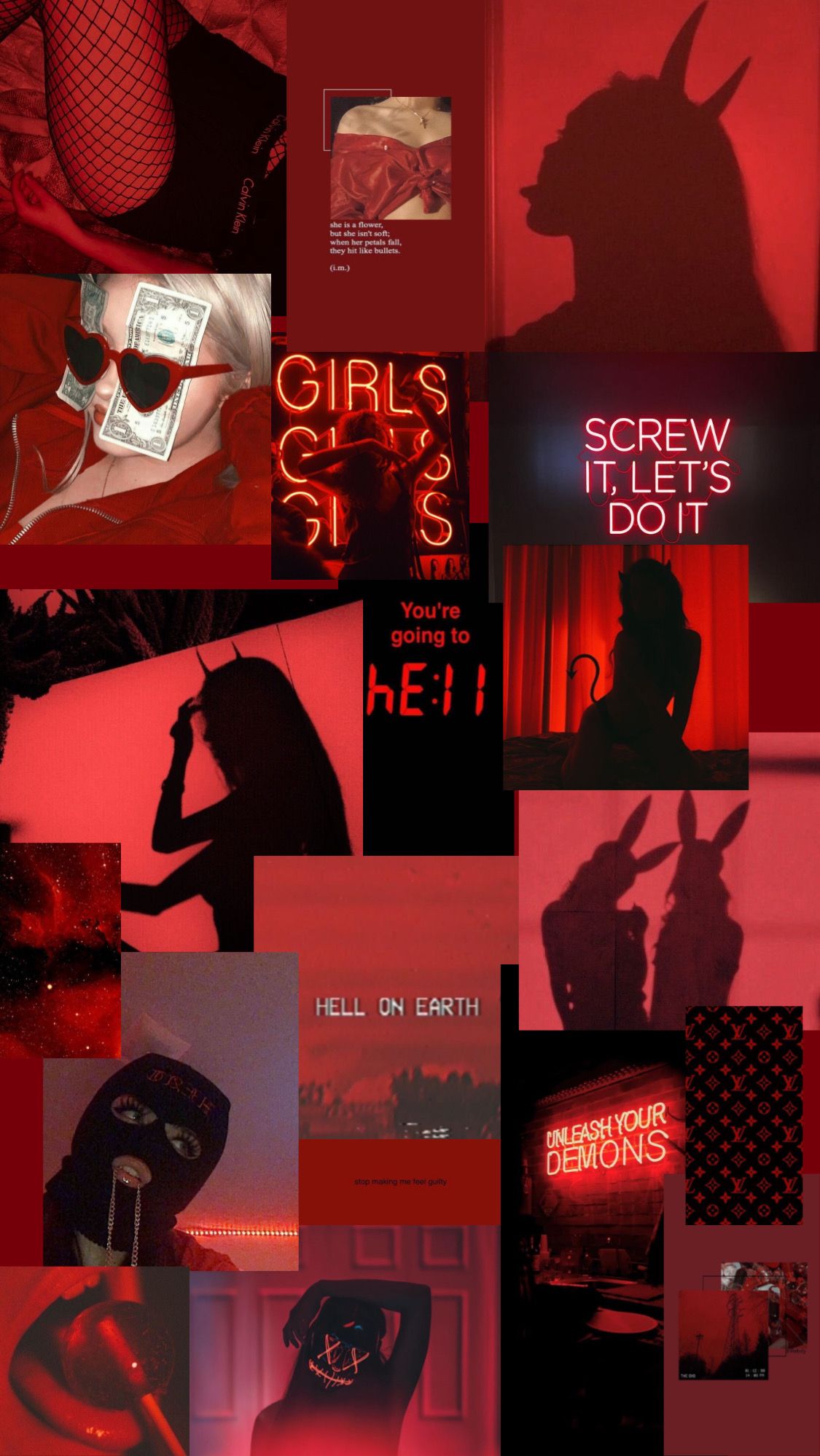 Red Aesthetic Tumblr Girl Wallpapers