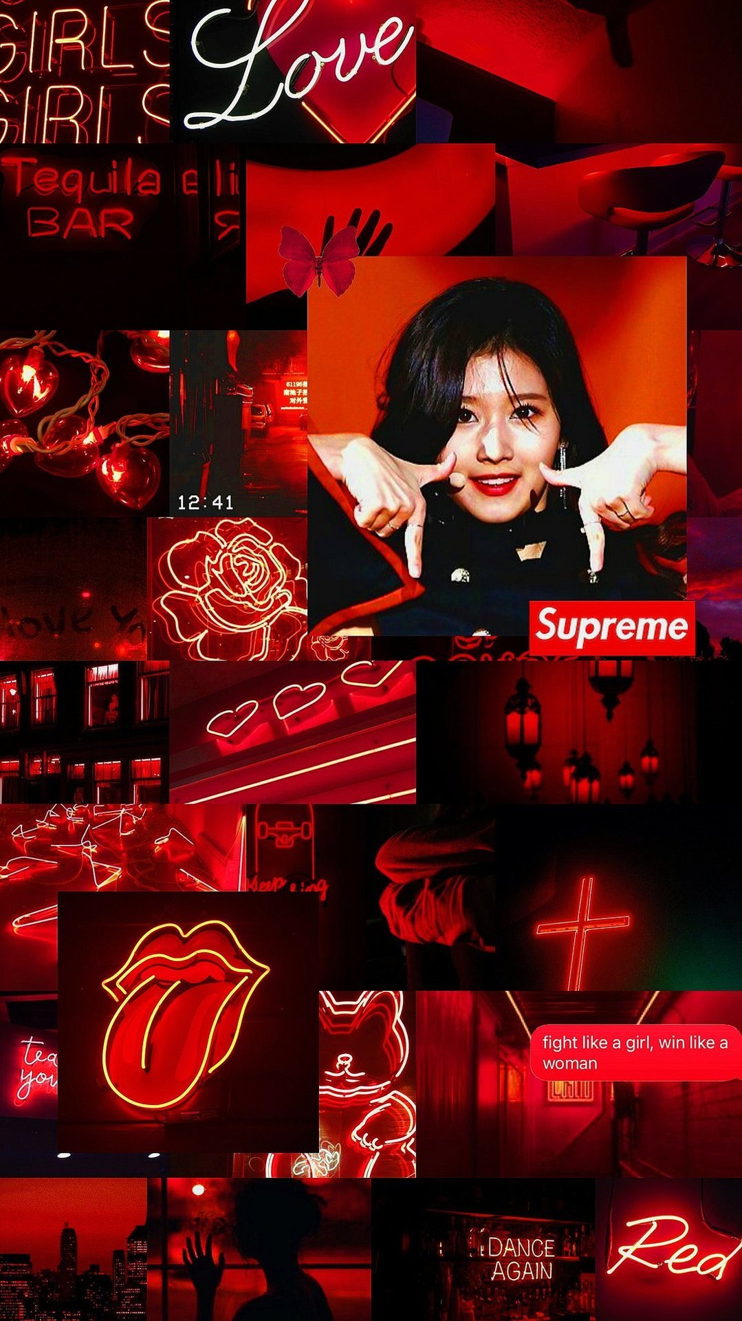 Red Aesthetic Tumblr Girl Wallpapers