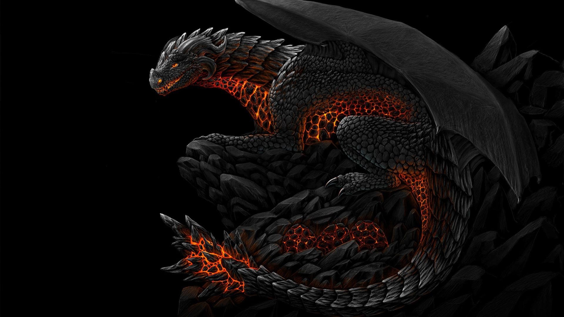 Red And Black Dragon Wallpapers