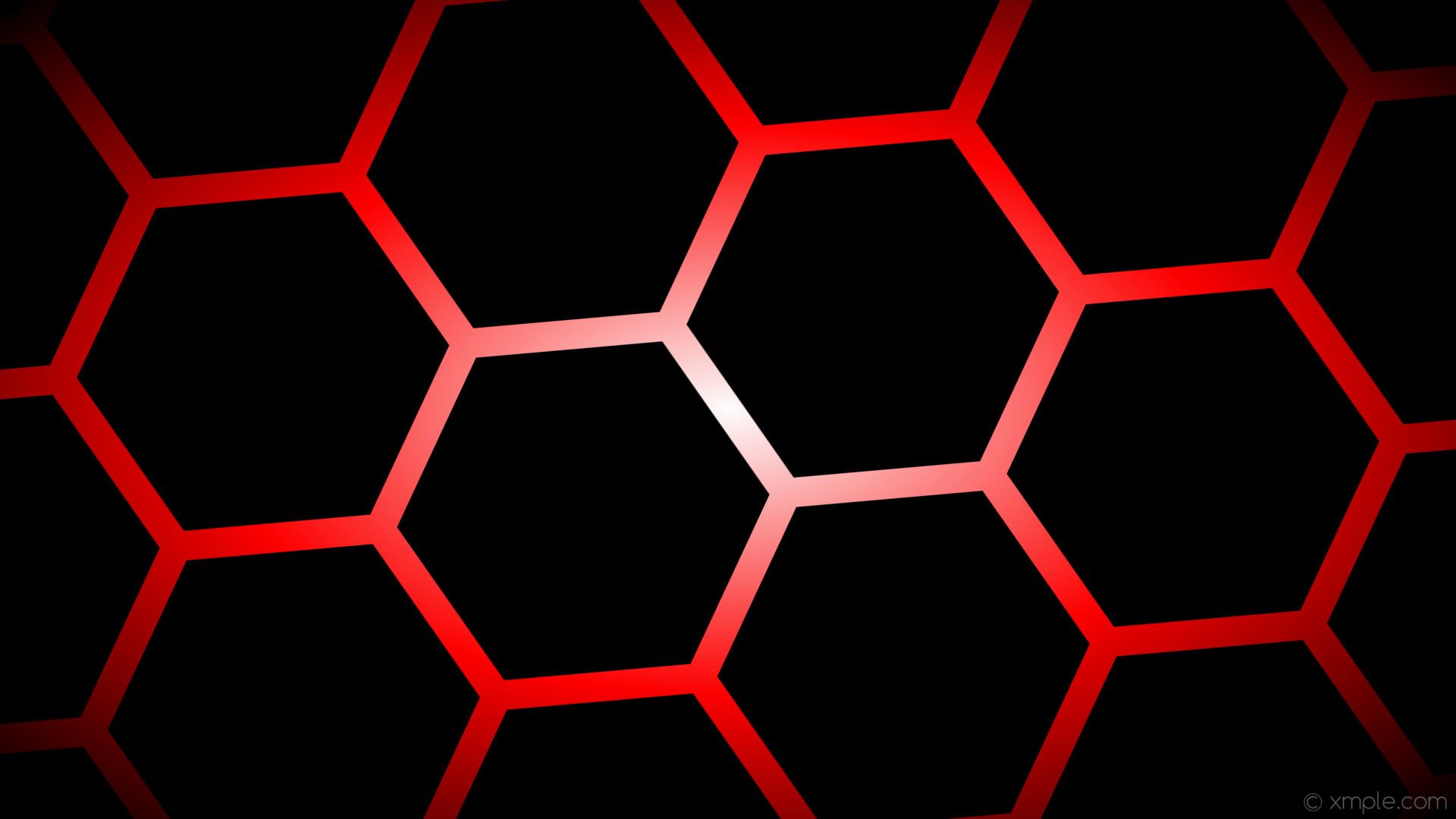 Red And Black Hexagon Wallpapers