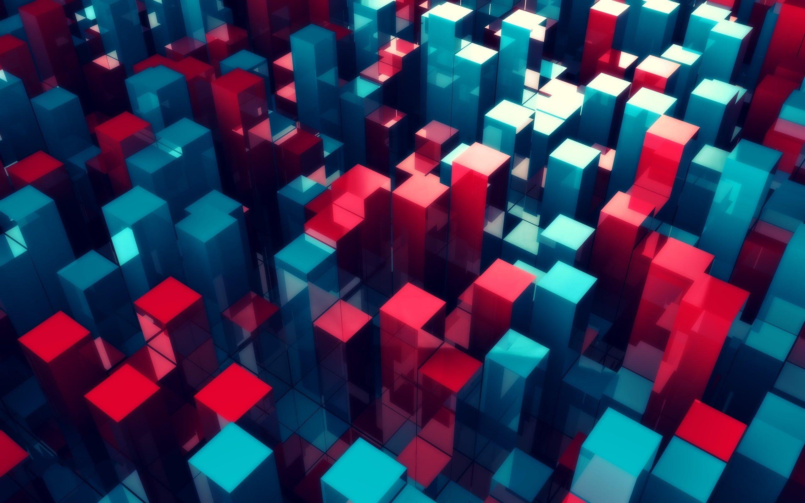 Red And Blue 3D Wallpapers