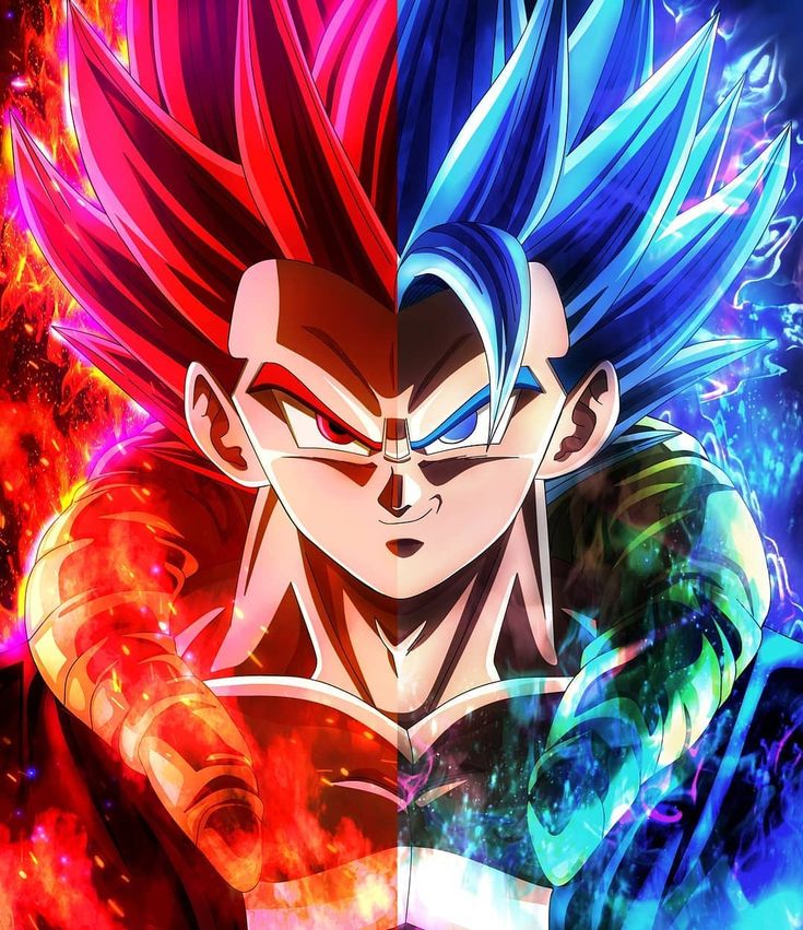 Red And Blue Goku Wallpapers