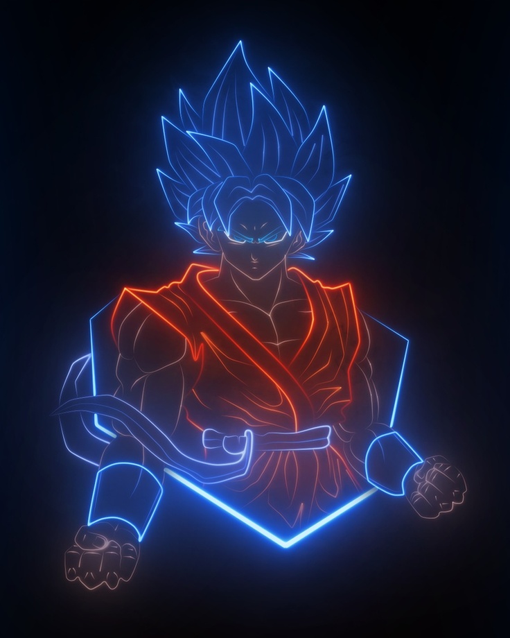 Red And Blue Goku Wallpapers