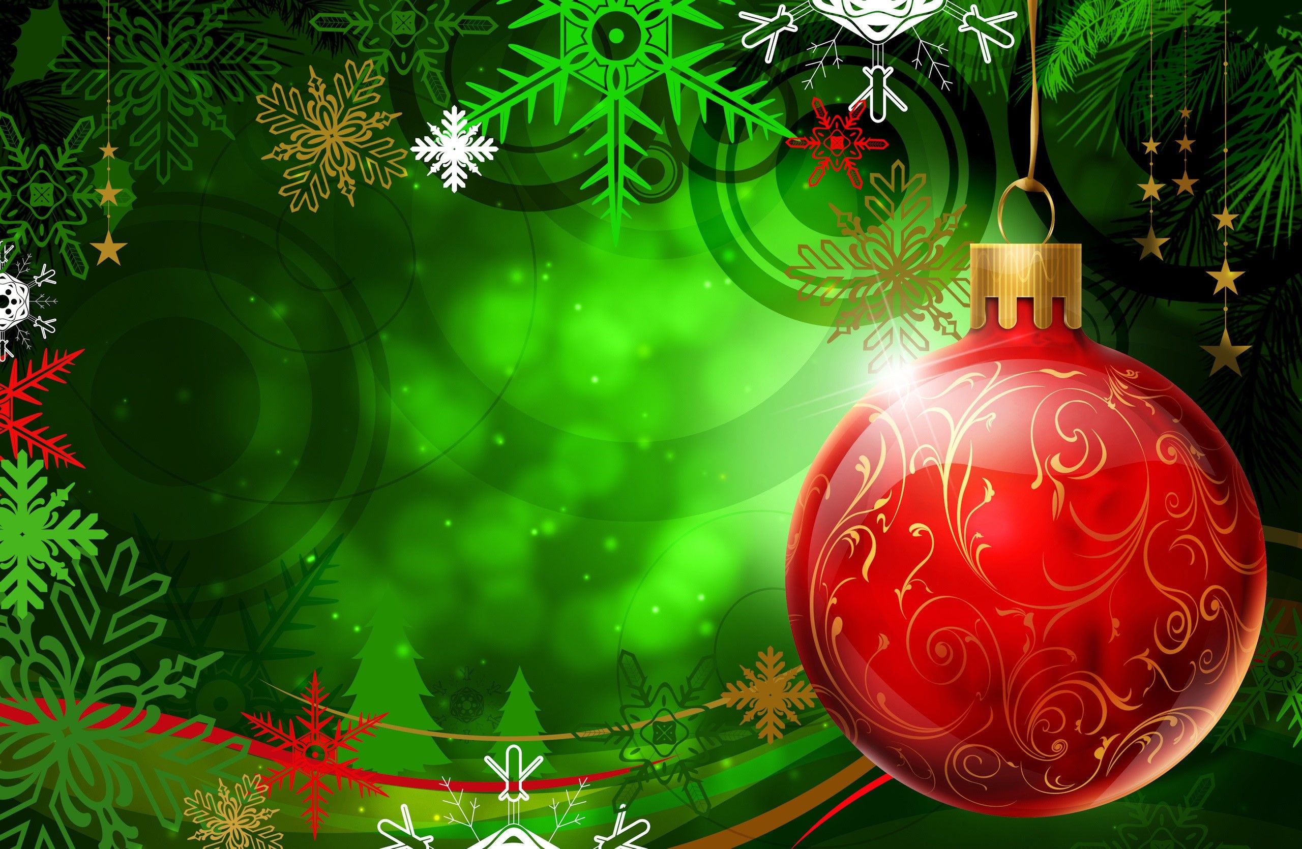 Red And Green Christmas Wallpapers