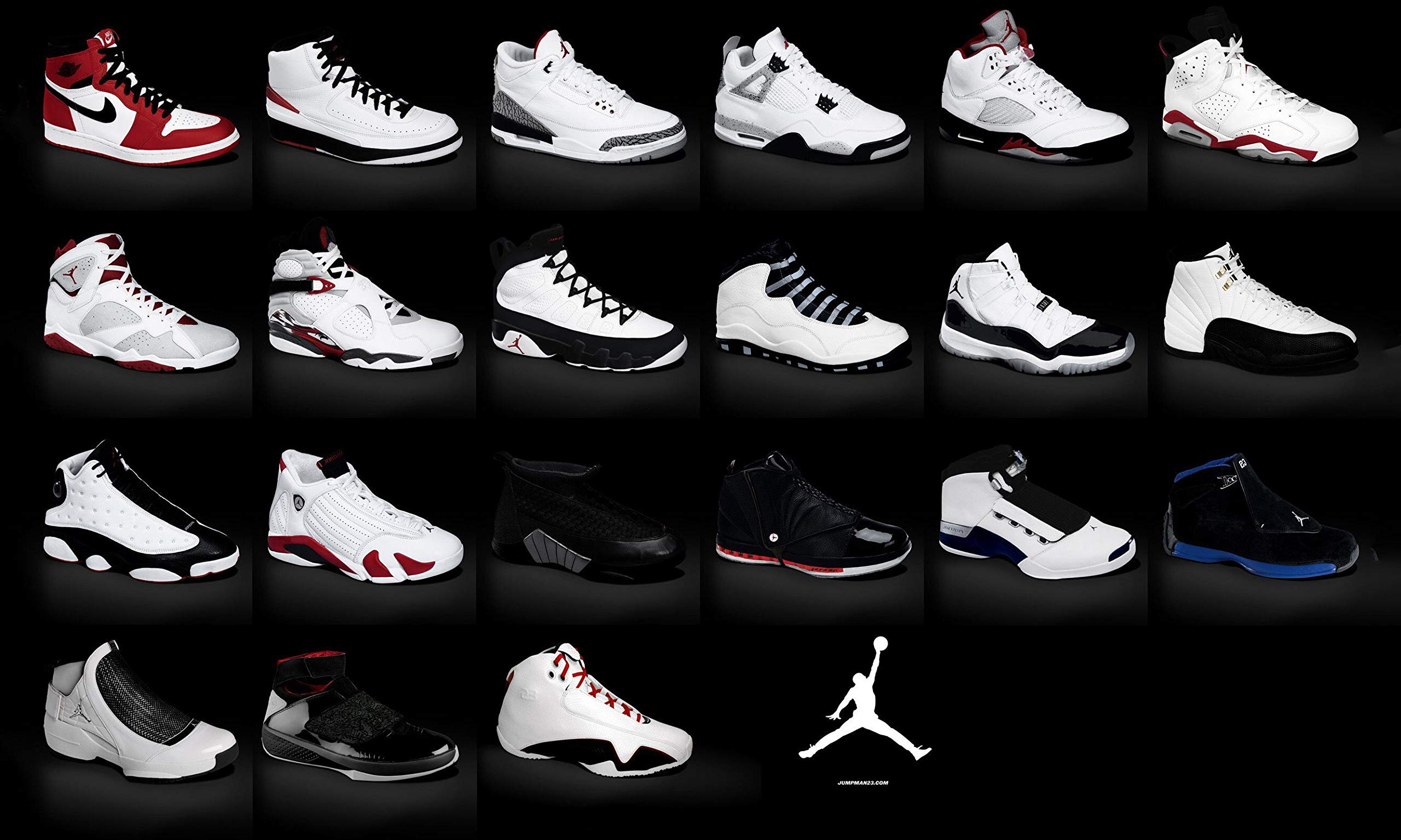 Red And White Jordan Shoes Wallpapers