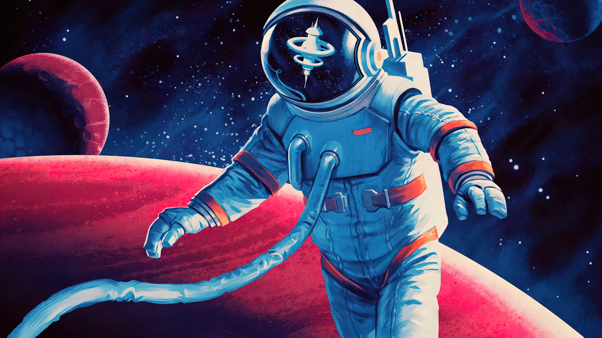 Red Astronaut Wallpapers