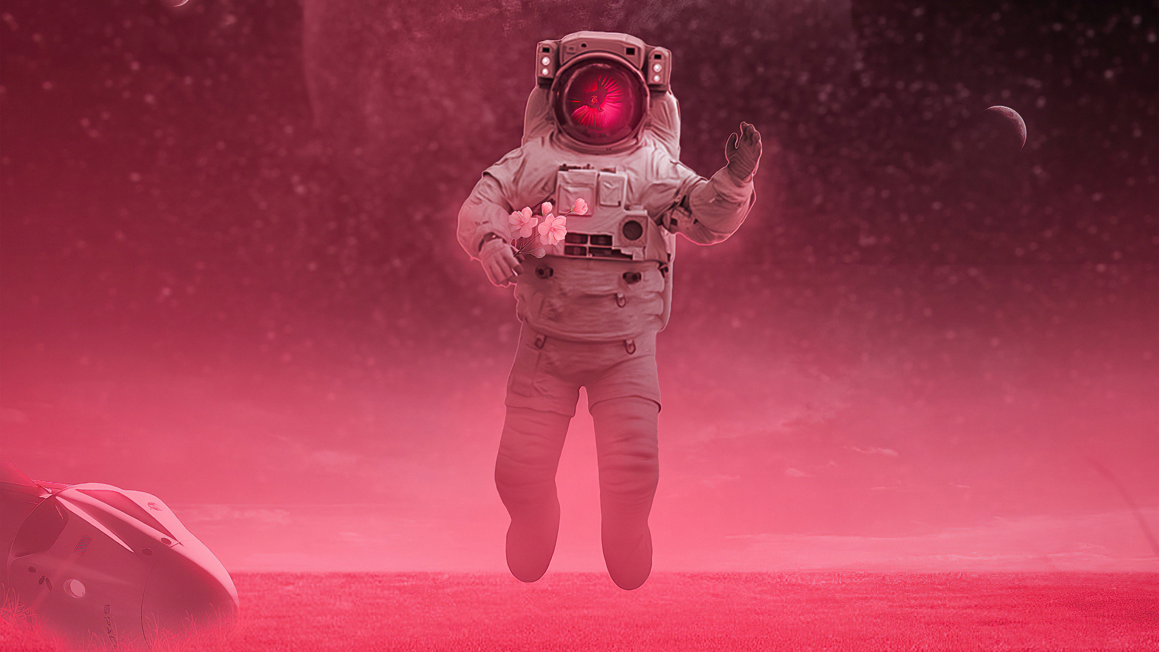 Red Astronaut Wallpapers