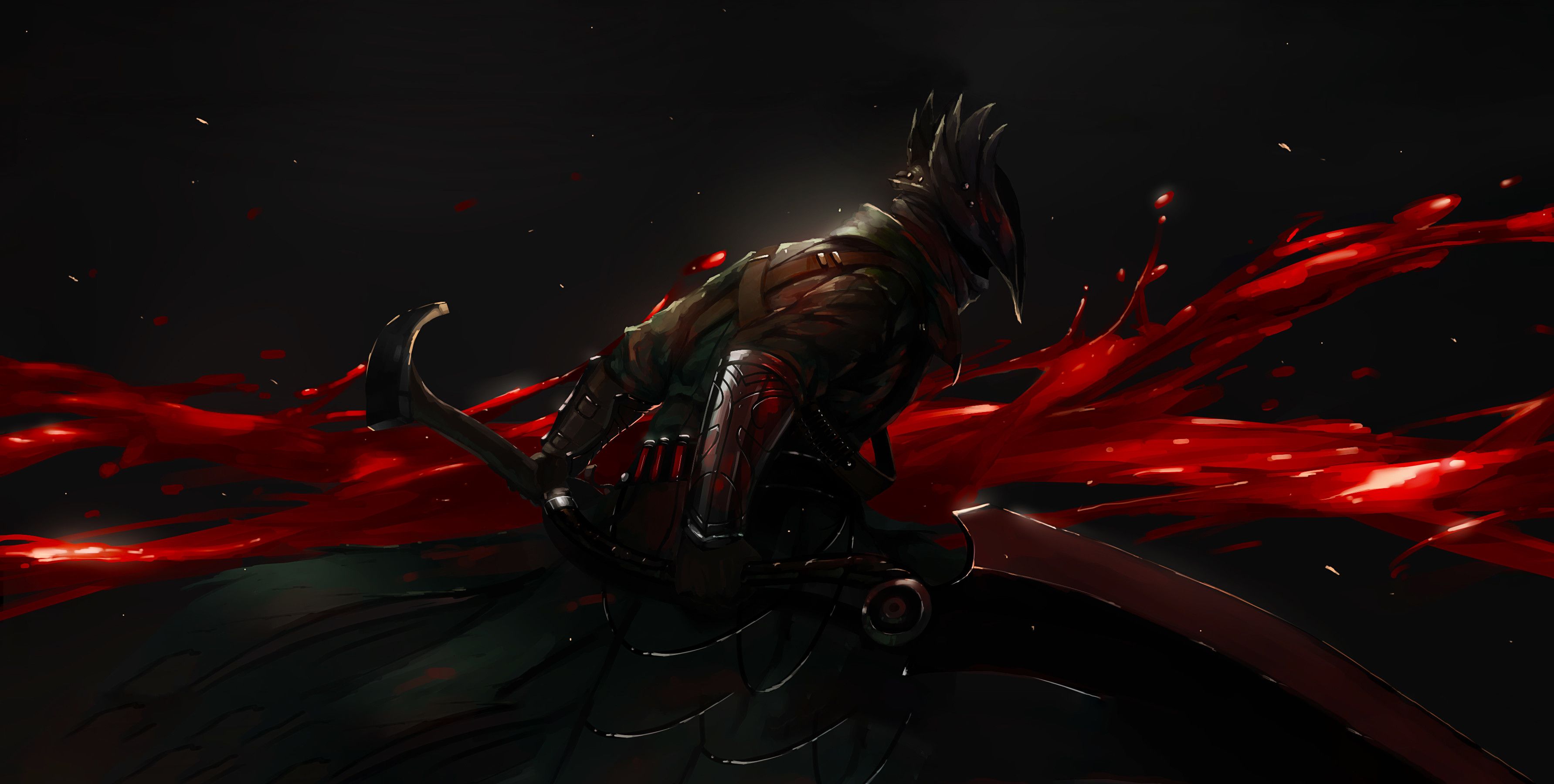 Red Devil Samurai Katanas Wallpapers