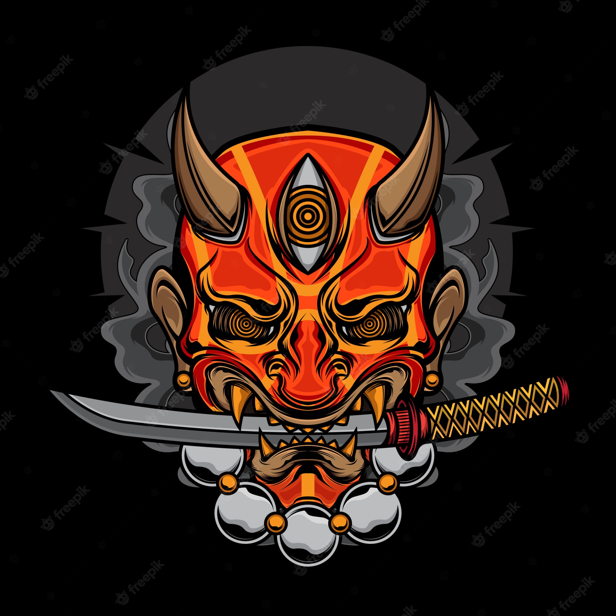 Red Devil Samurai Katanas Wallpapers