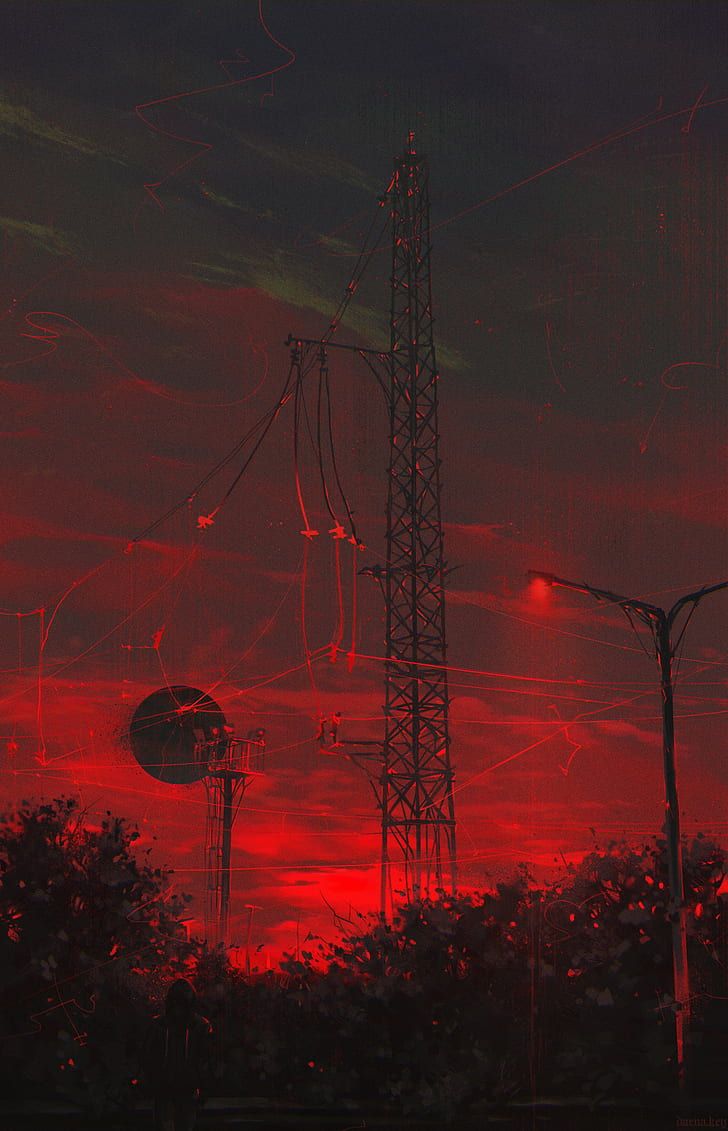 Red Electricity Wallpapers